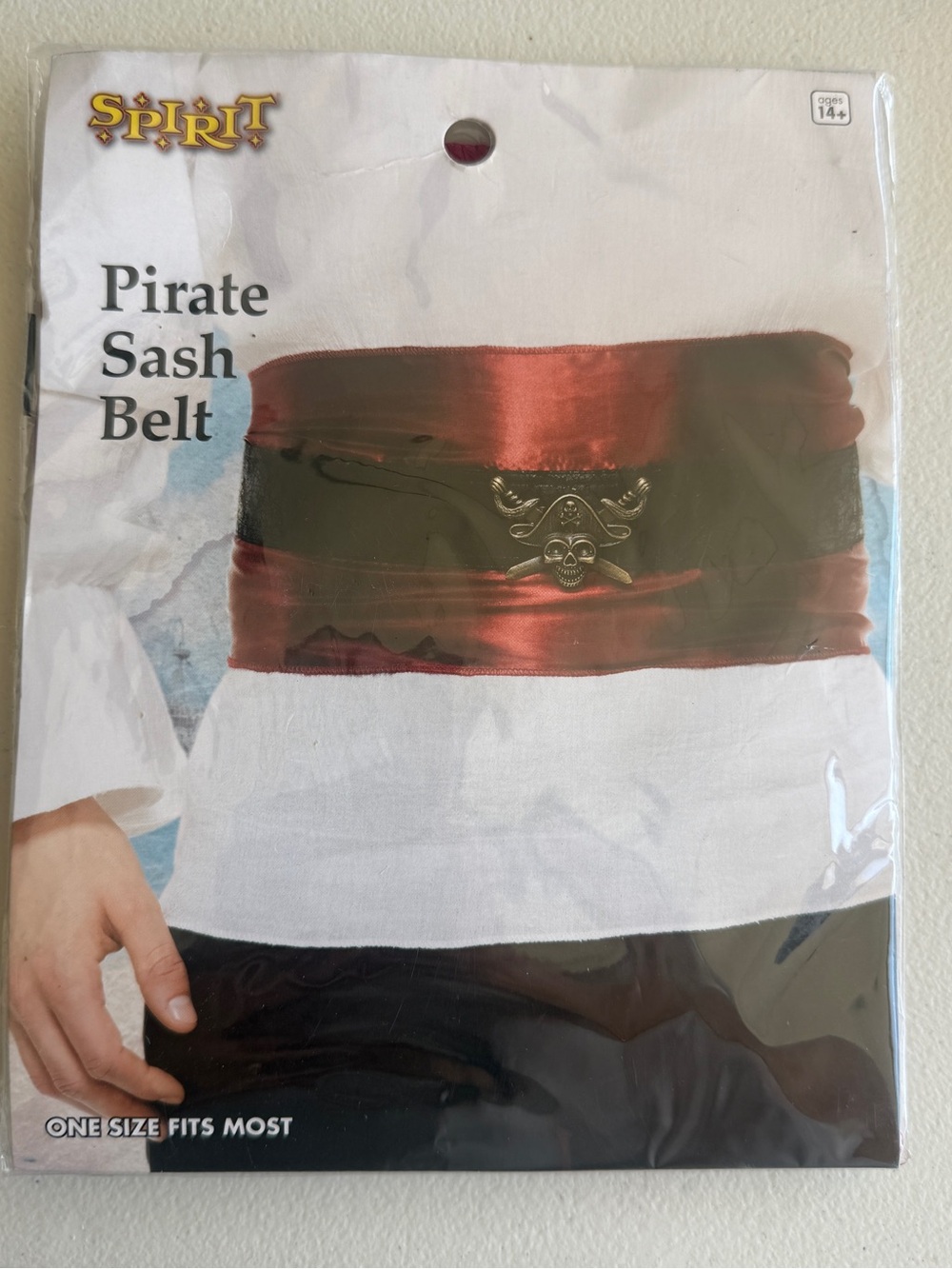 Spirit Pirate Sash Belt - Red and Black NEW OS